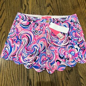 Lilly Pulitzer Pink and Blue Swirl Shorts